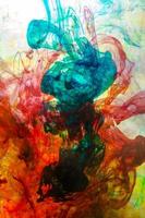 Abstract and very colorful motion blur background photo