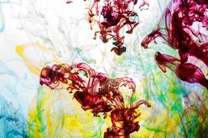 Abstract and very colorful motion blur background photo