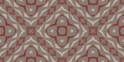 étnico ikat imprimir batik textil patrón sin costuras diseño de vector digital para imprimir saree kurti borde de tela símbolos de pincel muestras diseñador