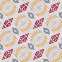 Batik Textile ikat print seamless pattern digital vector design for Print saree Kurti Borneo Fabric border brush symbols swatches party wear