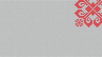 Knitting Seamless Pattern border on White Background, Knitting Ethnic Pattern Border Merry Christmas and happy winter days vector poster