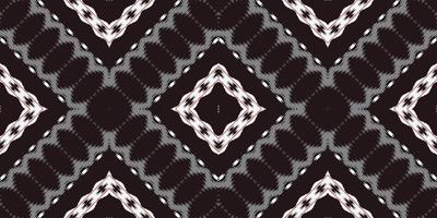 Ikkat or ikat frame batik textile seamless pattern digital vector design for Print saree Kurti Borneo Fabric border brush symbols swatches designer