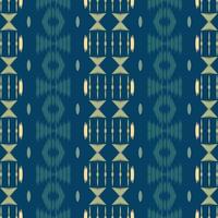 Ikkat or ikat Aztec batik textile seamless pattern digital vector design for Print saree Kurti Borneo Fabric border brush symbols swatches designer