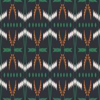 patrón sin costuras de arte tribal de textura ikat. étnico geométrico batik ikkat vector digital diseño textil para estampados tela sari mughal cepillo símbolo franjas textura kurti kurtis kurtas