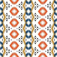 ikat vector batik textil de patrones sin fisuras diseño vectorial digital para imprimir saree kurti borneo borde de tela símbolos de pincel muestras de algodón