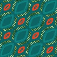 Batik Textile Motif ikat diamond seamless pattern digital vector design for Print saree Kurti Borneo Fabric border brush symbols swatches stylish