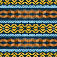 Motif Ikkat or ikat chevron seamless pattern digital vector design for Print saree Kurti Borneo Fabric border brush symbols swatches designer