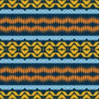 motivo ikkat o ikat chevron patrón sin costuras diseño de vector digital para imprimir saree kurti borneo borde de tela símbolos de pincel diseñador de muestras