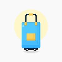 suitcase icon cartoon style illustration vector