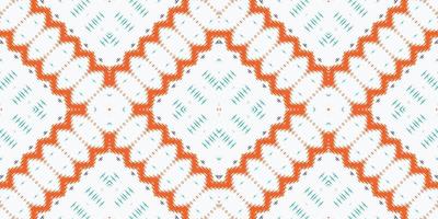 ikkat o ikat floral batik textil patrón sin costuras diseño vectorial digital para imprimir saree kurti borneo borde de tela símbolos de pincel diseñador de muestras vector