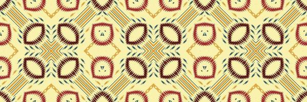 Batik Textile Ethnic ikat prints seamless pattern digital vector design for Print saree Kurti Borneo Fabric border brush symbols swatches cotton