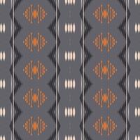 ikat damasco batik textil patrón sin costuras diseño vectorial digital para imprimir saree kurti borde de tela símbolos de pincel muestras diseñador vector