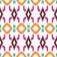 Ethnic ikat texture batik textile seamless pattern digital vector design for Print saree Kurti Borneo Fabric border brush symbols swatches cotton