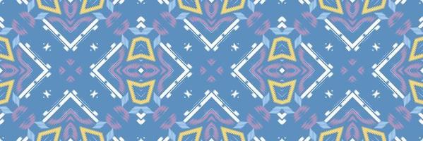 ikat flor batik textil patrón sin costuras diseño de vector digital para imprimir saree kurti borde de tela símbolos de pincel de borde muestras de algodón