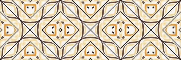 Batik Textile Ethnic ikat frame seamless pattern digital vector design for Print saree Kurti Borneo Fabric border brush symbols swatches designer