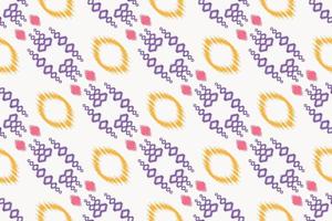 ikat print batik textil patrón sin costuras diseño vectorial digital para imprimir saree kurti borneo borde de tela símbolos de pincel muestras de algodón vector