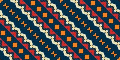 Ikat print batik textile seamless pattern digital vector design for Print saree Kurti Borneo Fabric border brush symbols swatches stylish