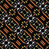 Batik Textile ikat flower seamless pattern digital vector design for Print saree Kurti Borneo Fabric border brush symbols swatches designer