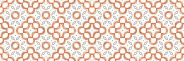 Batik Textile Ikkat or ikat frame seamless pattern digital vector design for Print saree Kurti Borneo Fabric border brush symbols swatches designer