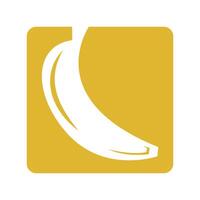 Banana logo icon design vector