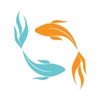 Goldfish icon logo design vector