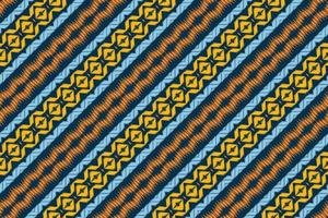 Ikat fabric tribal chevron Seamless Pattern. Ethnic Geometric Batik Ikkat Digital vector textile Design for Prints Fabric saree Mughal brush symbol Swaths texture Kurti Kurtis Kurtas
