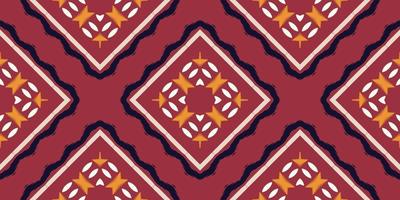 motivo ikat raya batik textil patrón sin costuras diseño vectorial digital para imprimir sari kurti borde de tela símbolos de pincel muestras diseñador vector