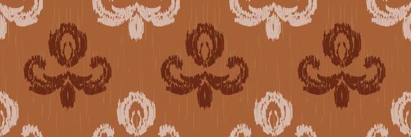 Ikat Damask Scandinavian embroidery, ikat seamless pattern tribal background, Asian design Digital textile Asian Design ancient art for Prints Fabric saree Mughal Swaths texture Kurti Kurtis Kurtas vector