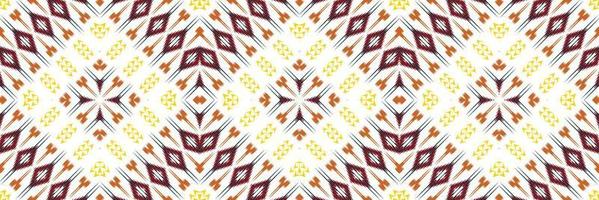 Batik Textile ikat frame seamless pattern digital vector design for Print saree Kurti Borneo Fabric border brush symbols swatches cotton