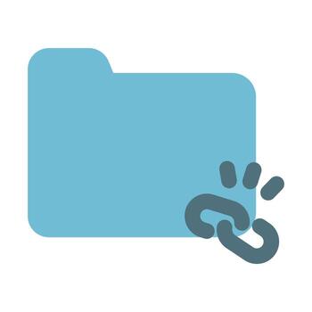 Folder Icon Solid Two Color vector