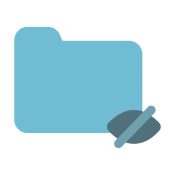 Folder Icon Solid Two Color vector