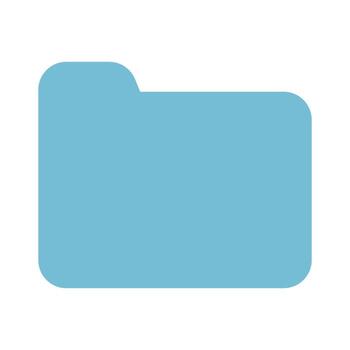 Folder Icon Solid Two Color vector