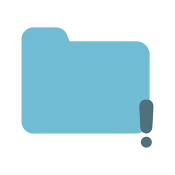 Folder Icon Solid Two Color vector