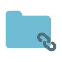 Folder Icon Solid Two Color vector