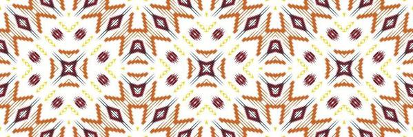 Batik Textile Motif ikat triangle seamless pattern digital vector design for Print saree Kurti Borneo Fabric border brush symbols swatches designer
