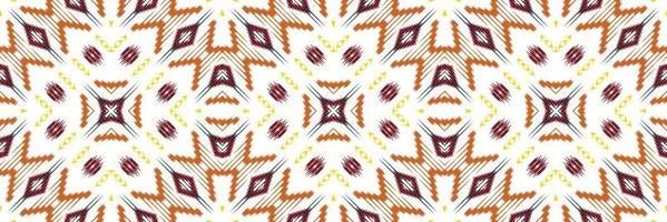 motivo textil batik ikat triángulo patrón sin costuras diseño de vector digital para imprimir saree kurti borneo borde de tela símbolos de pincel muestras diseñador