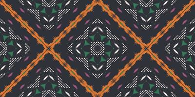 Ikat diamond tribal art Seamless Pattern. Ethnic Geometric Batik Ikkat Digital vector textile Design for Prints Fabric saree Mughal brush symbol Swaths texture Kurti Kurtis Kurtas