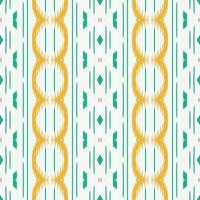 ikat textura batik textil patrón sin costuras diseño vectorial digital para imprimir saree kurti borneo borde de tela símbolos de pincel muestras diseñador vector