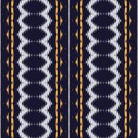 Ikkat or ikat print batik textile seamless pattern digital vector design for Print saree Kurti Borneo Fabric border brush symbols swatches designer