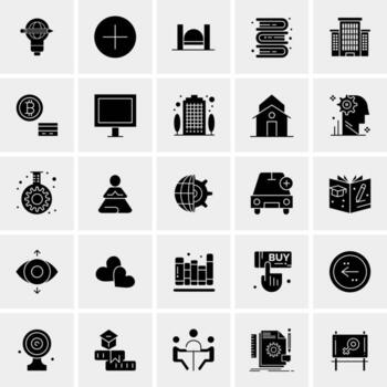 25 iconos de negocios universales vector ilustración de icono creativo para usar en proyectos relacionados con la web y dispositivos móviles