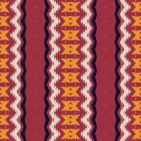 étnico ikat chevron batik textil patrón sin costuras diseño de vector digital para imprimir saree kurti borneo borde de tela símbolos de pincel muestras diseñador