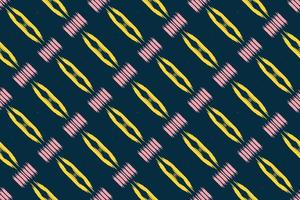 Ikkat or ikat triangle batik textile seamless pattern digital vector design for Print saree Kurti Borneo Fabric border brush symbols swatches designer