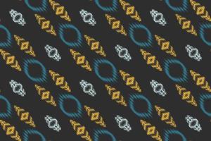 Batik Textile Ethnic ikat frame seamless pattern digital vector design for Print saree Kurti Borneo Fabric border brush symbols swatches designer