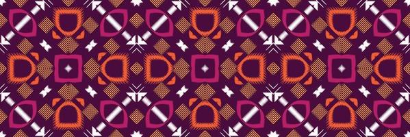 Batik Textile Ethnic ikat flower seamless pattern digital vector design for Print saree Kurti Borneo Fabric border brush symbols swatches stylish