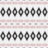 Motif ikat flower seamless pattern digital vector design for Print saree Kurti Borneo Fabric border brush symbols swatches designer