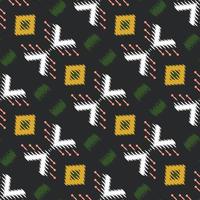 Batik Textile Motif ikat designs seamless pattern digital vector design for Print saree Kurti Borneo Fabric border brush symbols swatches stylish