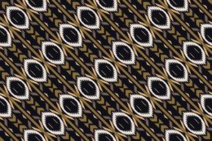 étnico ikat flores batik textil patrón sin costuras diseño vectorial digital para imprimir saree kurti borneo borde de tela símbolos de pincel muestras ropa de fiesta vector