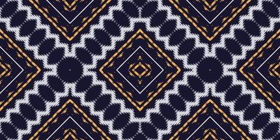 Ikkat or ikat print batik textile seamless pattern digital vector design for Print saree Kurti Borneo Fabric border brush symbols swatches designer