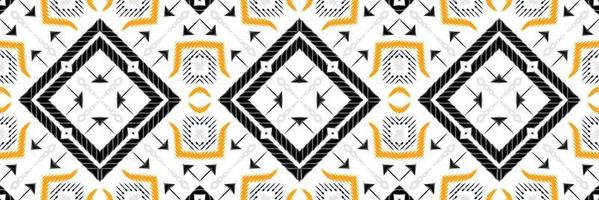 Ikat stripes batik textile seamless pattern digital vector design for Print saree Kurti Borneo Fabric border brush symbols swatches stylish