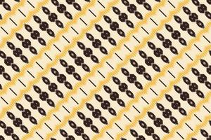 Ethnic ikat stripe batik textile seamless pattern digital vector design for Print saree Kurti Borneo Fabric border brush symbols swatches designer